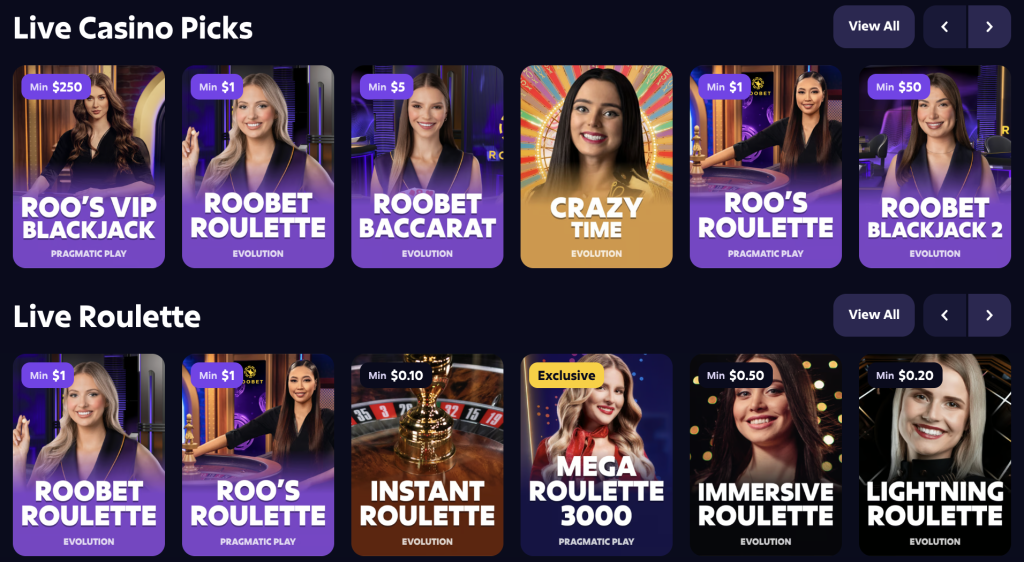 roobet live casino